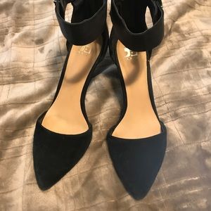 Joes Arnie suede ankle strap heels